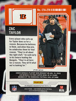 2023 Panini Contenders Optic Zac Taylor Silver Prizm #08/50 Autographed