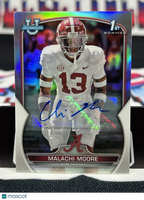 2022 Bowman University Malachi Moore Refractor Auto /499