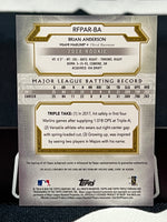 2018 Topps Triple Threads Brian Anderson #RFPAR-BA Memorabilia