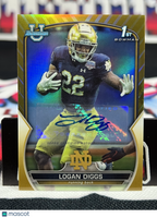 2022 Bowman University Logan Diggs Gold Refractor /50