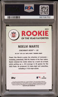 2024 Bowman Mega Box Chrome Rookie Of The Year Favorites Noelvi Marte PSA 9