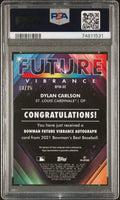 2021 Bowman's Best Future Vibrance Dylan Carlson Atomic Refractor /25 PSA 10