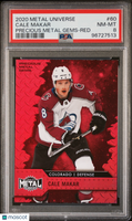 2020 Skybox Metal Universe Cale Makar Precious Metal Gems Red /100 PSA 8