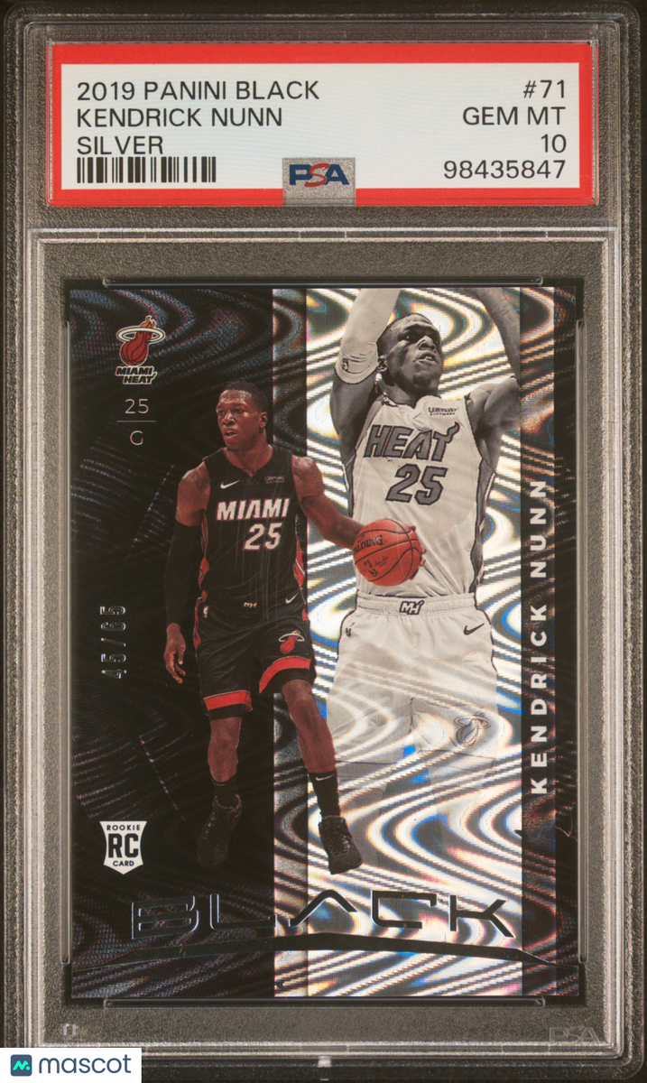 2019 Panini Black Kendrick Nunn Silver Rookie /65 PSA 10| Killer