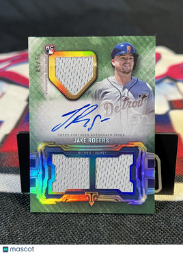 2020 Topps Triple Threads Jake Rogers Rookie Autograph RC 39/50 Patch