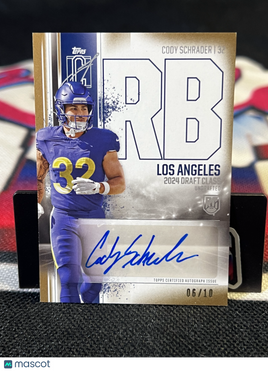 2024 Topps Signature Class Football Cody Schrader Rookie 06/10