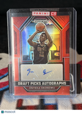 2023 Panini Prizm Draft Picks Autographs Onyeka Okongwu Sticker 3/149