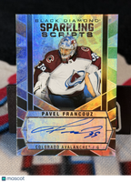 2022-23 Upper Deck Black Diamond Sparkling Scripts Pavel Francouz