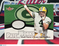 2000 Fleer Tradition Brett Favre Patchworks Game Worn