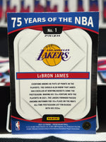 2021-22 Panini Prizm LeBron James 75 Years of the NBA Silver Prizm