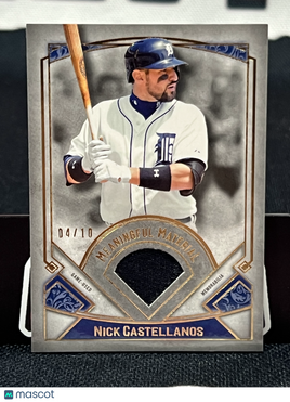 2017 Topps Museum Collection Nick Castellanos Meaningful Material Game Used /10