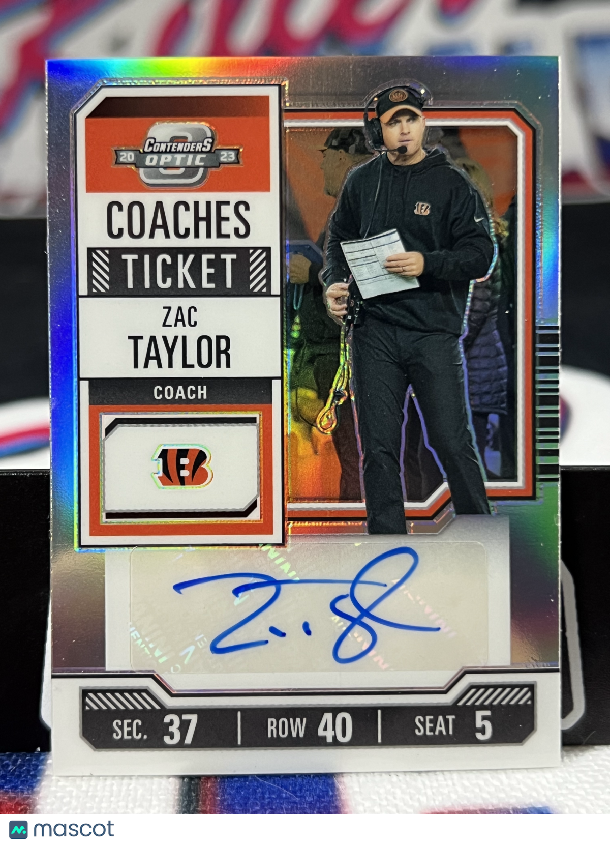 Panini Contenders optic サイブル 25枚限定直筆サイン 2023 Panini Contenders Optic Zac Taylor Silver Prizm #08/50