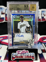 2021 Bowman Chrome Autographs Blue Refractors Pedro Pineda 1st Bowman BGS 9.5