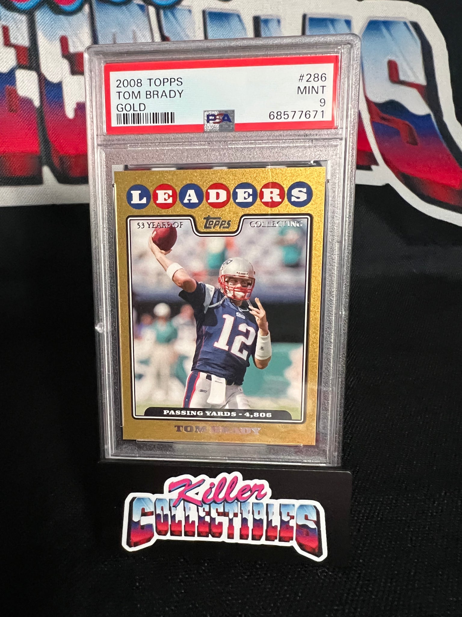 2008 SP AUTHENTIC TOM BRADY #40 PRO BOWL PERFORMERS PATRIOTS PSA 9 MINT  60658536