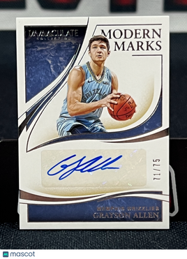 2019-20 Panini Immaculate Collection Grayson Allen #MM-GAL /75