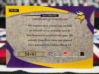 2005 Leaf Certified Materials Fran Tarkenton Fabric of the Game /61 Game Worn