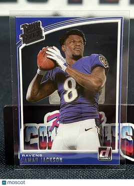 2022 Panini Donruss Clearly Lamar Jackson #18-2 Rated Rookie