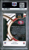 2023 Panini Select Christian Mccaffrey Die Cut Silver Prizm PSA 10