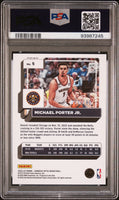 2022 Panini Donruss Optic Michael Porter JR. Blue Sparkle /180 PSA 10