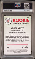 2024 Bowman Mega Box Chrome Rookie Of The Year Favorites Noelvi Marte PSA 9