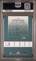 2005 Donruss Classics Antonio Gates Timeless Tributes Platinum /10 PSA 8