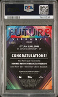 2021 Bowman's Best Future Vibrance Dylan Carlson #BFVADC /25 PSA 10