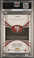 2023 Panini Immaculate Collection Deebo Samuel Signature Moves Auto /25 PSA 9