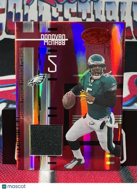2005 Leaf Certified Materials Donovan McNabb Red Mirror /100 Game Worn