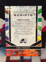 2022-23 Upper Deck Black Diamond Sparkling Scripts Pavel Francouz