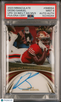 2023 Panini Immaculate Collection Deebo Samuel Signature Moves Auto /25 PSA 9