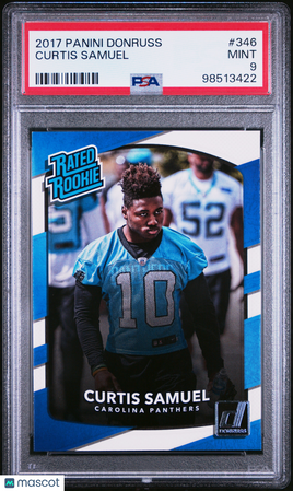 2017 Panini Donruss Curtis Samuel Rated Rookie PSA 9