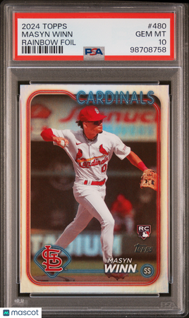 2024 Topps Masyn Winn Rainbow Foil Rookie PSA 10