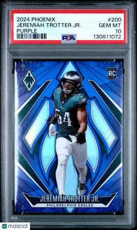 2024 Panini Phoenix Jeremiah Trotter JR. Purple Rookie PSA 10