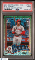 2024 Bowman Mega Box Chrome Rookie Of The Year Favorites Noelvi Marte PSA 9