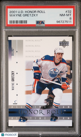 2001 Upper Deck Honor Roll Wayne Gretzky PSA 8