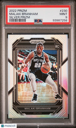 2022 Panini Prizm Malaki Branham Rookie PSA 9