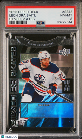 2023 Upper Deck Extended Series Leon Draisaitl Silver Skates PSA 8