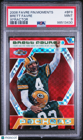 2006 Finest Favre Finest Moments Brett Favre Xfractor /250 PSA 9