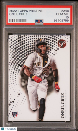 2022 Topps Pristine Oneil Cruz Rookie PSA 10