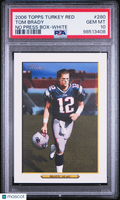 2006 Topps Turkey Red Tom Brady No Press Box White PSA 10