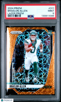 2024 Panini Prizm Braelon Allen Orange Lazer Rookie PSA 9