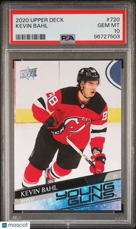 2020 Upper Deck Kevin Bahl Young Guns PSA 10
