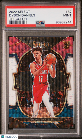 2022 Panini Select Dyson Daniels Tri Color Rookie PSA 9