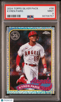 2024 Topps Silver Pack 1989 Chrome Promo Kyren Paris Rookie PSA 9