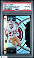 2023 Panini Select Christian Mccaffrey Die Cut Silver Prizm PSA 10