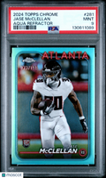 2024 Topps Chrome Jase Mcclellan Aqua Refractor Rookie 073/199 PSA 9