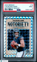 2024 Panini Mosaic Notoriety Caleb Williams Mosaic PSA 9