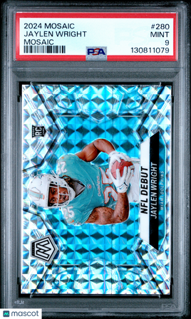 2024 Panini Mosaic Jaylen Wright Rookie PSA 9