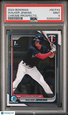 2024 Bowman Chrome Prospects Walker Jenkins PSA 9