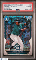 2023 Bowman Mega Box Chrome Lazaro Montes Chrome 1st Bowman PSA 10